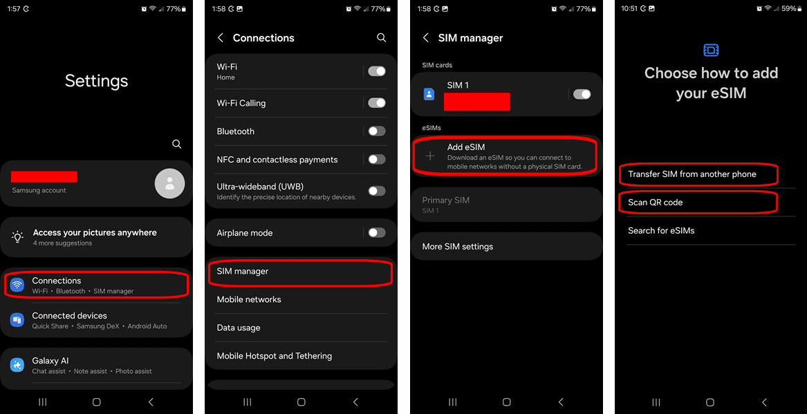Set Up An ESIM On Android