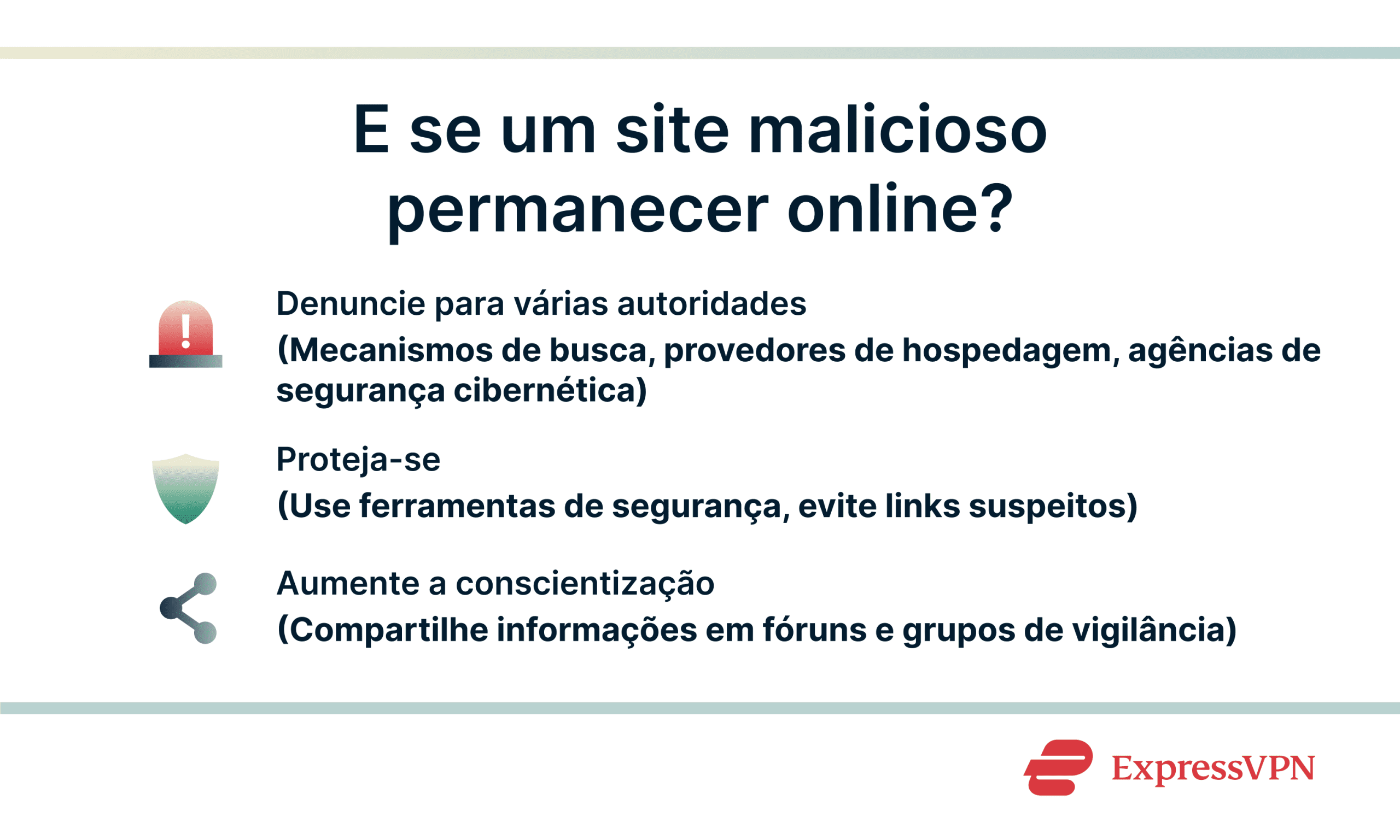 Infographic showing what you can do if a malicious site stays online.