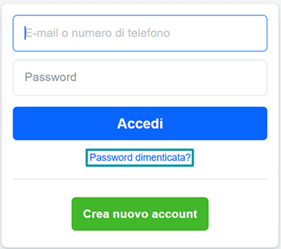 Facebook sign-in area with Forgot password? highlighted.