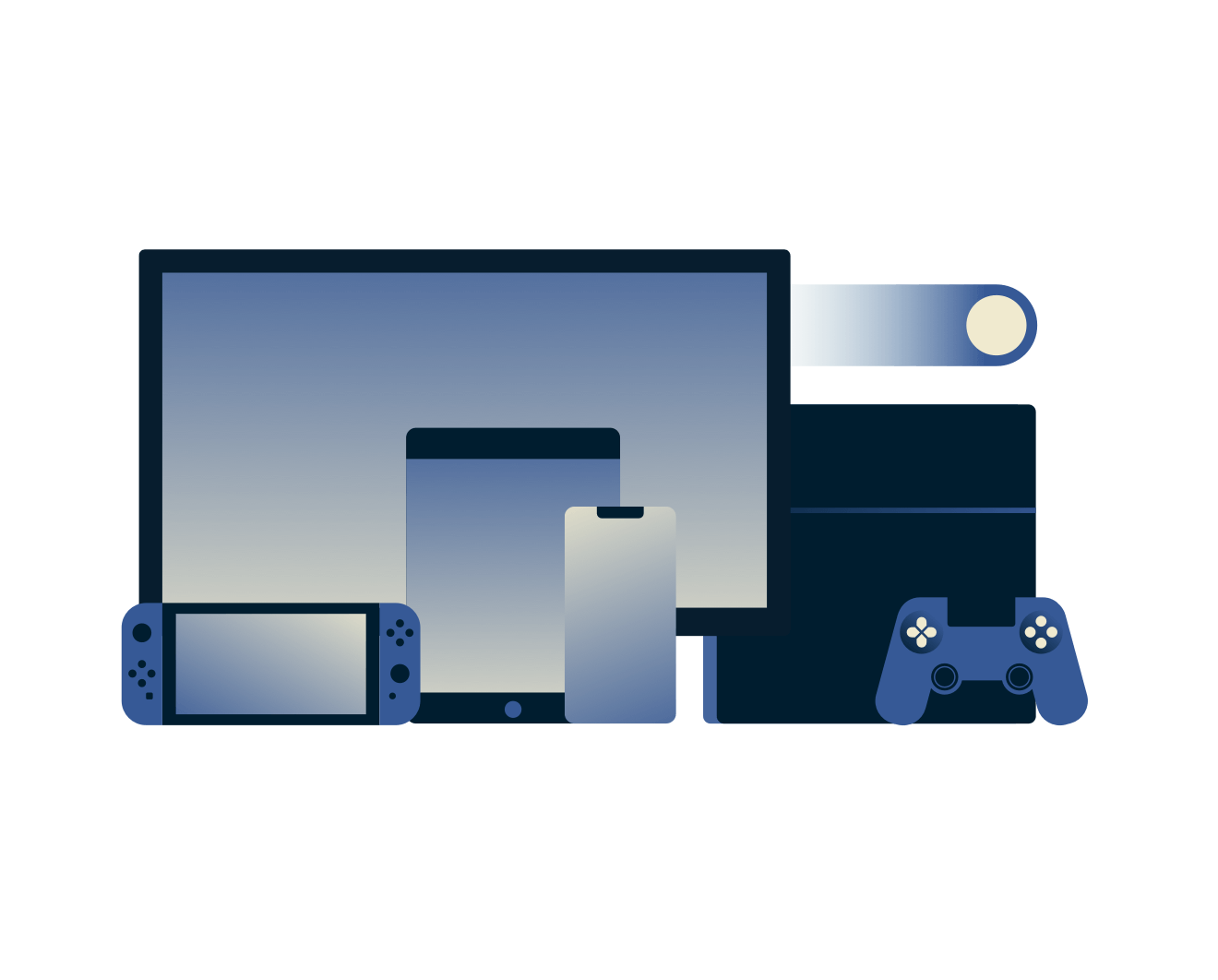 Zařízení pro hraní her. 