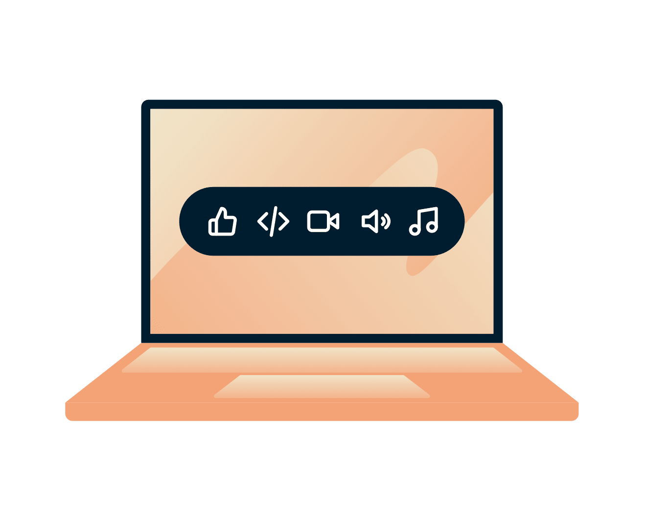 Užijte si obsah, který chcete: streamování televize a hudby na notebooku.