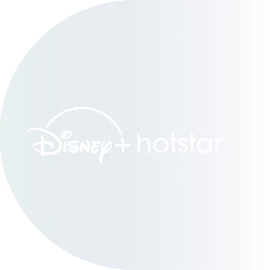 ExpressVPNを使って、Hotstarでライブの試合をストリームしましょう。Disney+ Hotstarロゴ。