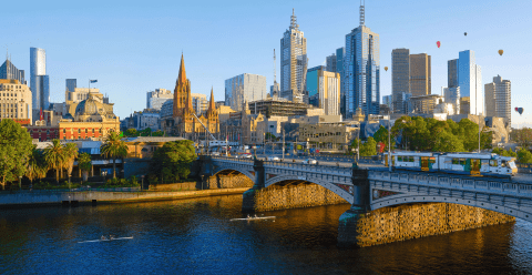 Melbourne binaları.