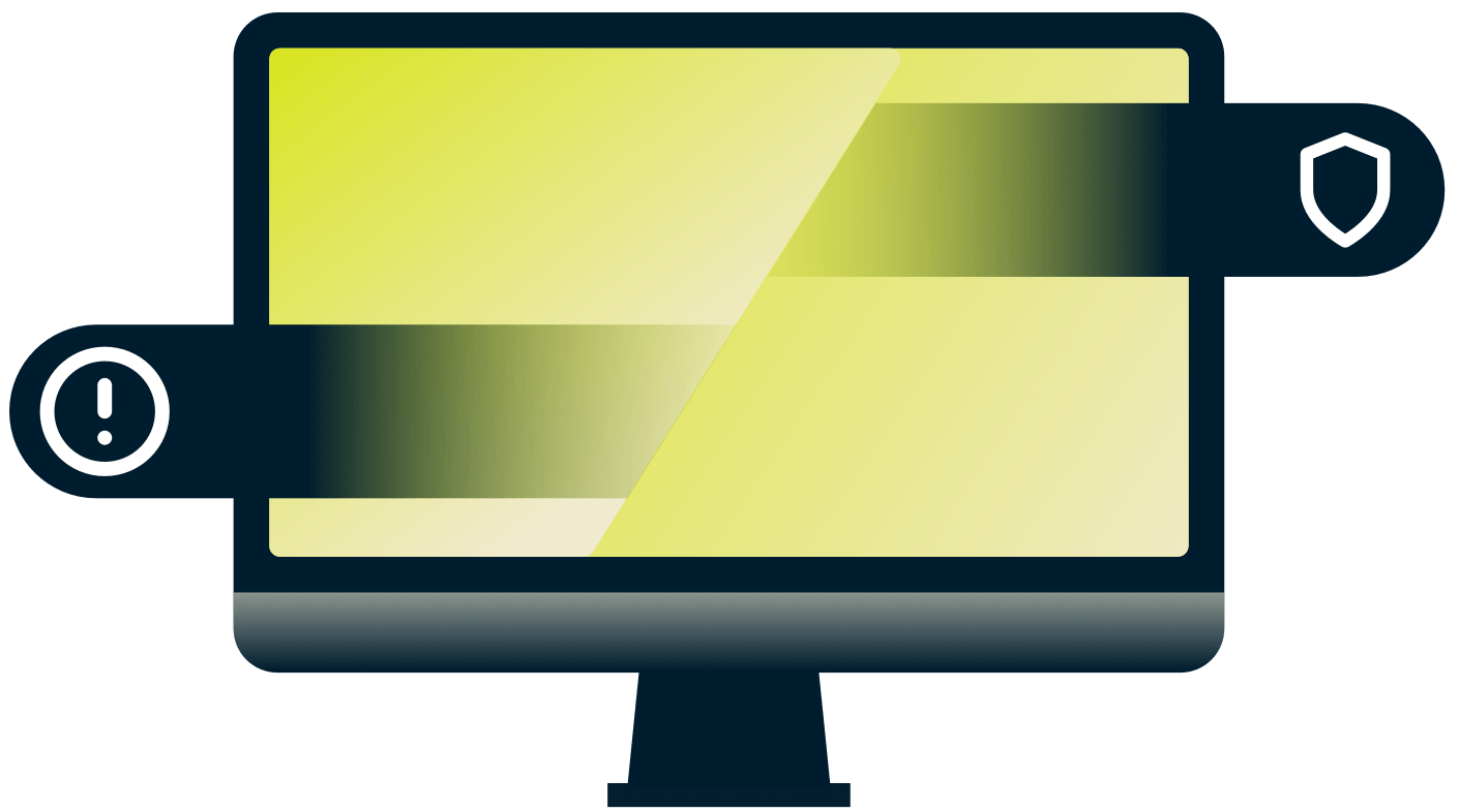 TV huudahduksella ja kilvellä.