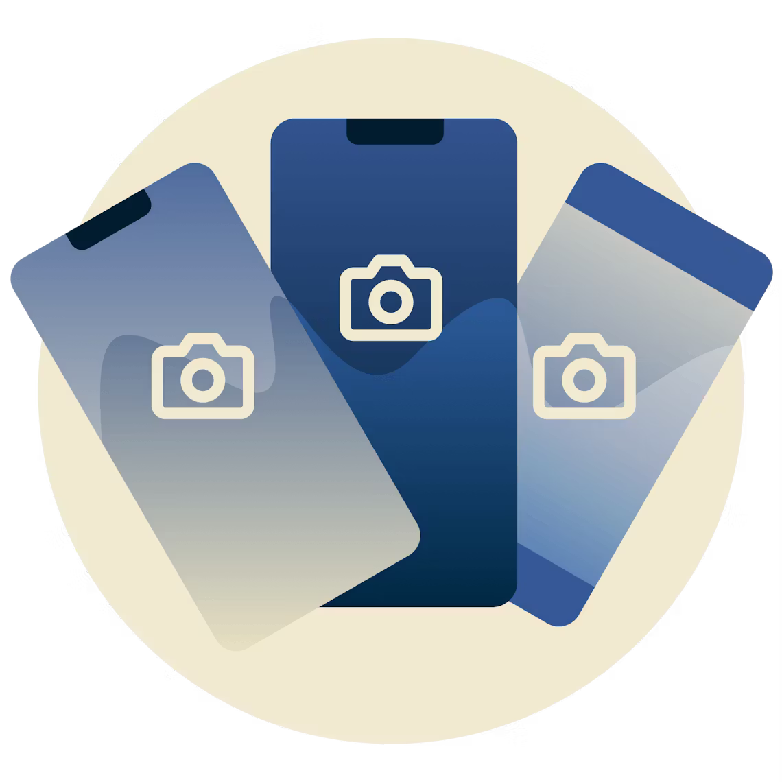 モバイル端末上のインスタロゴ。