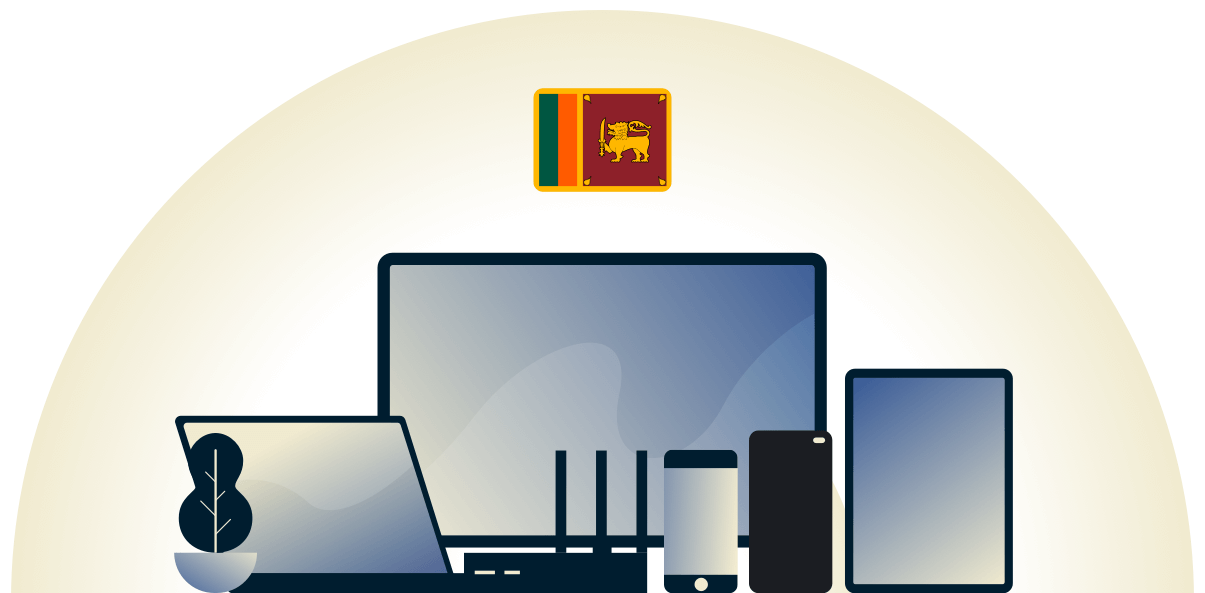Sri Lanka VPN protecting a variety of devices.